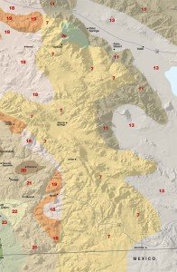 Inland San Diego County Climate Map Inland San Diego County Climate Map